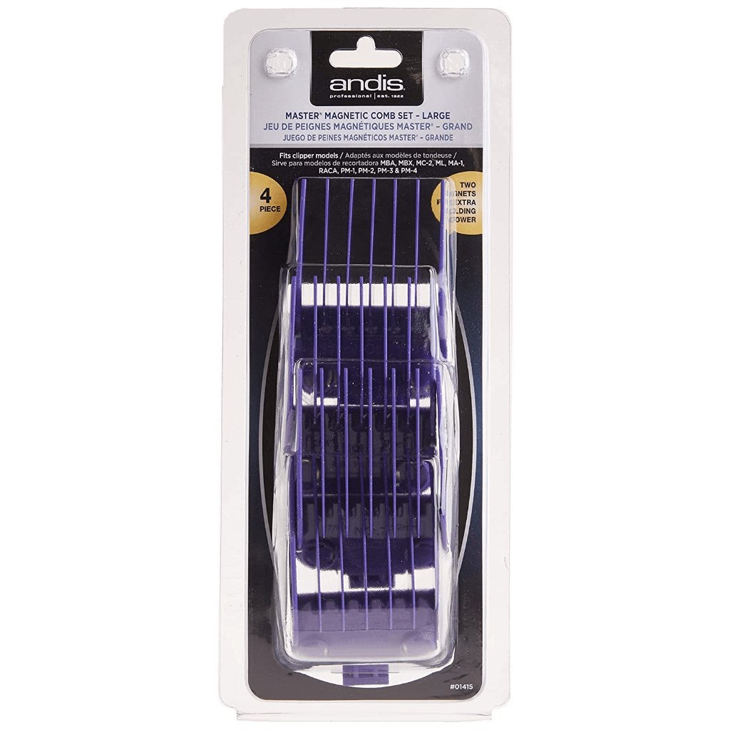 Andis Master Dual 4 Pcs Magnetic Attachment Comb Set 01415