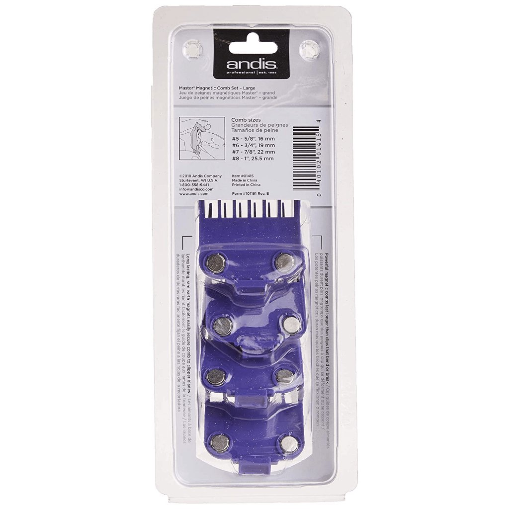 Andis Master Dual 4 Pcs Magnetic Attachment Comb Set 01415