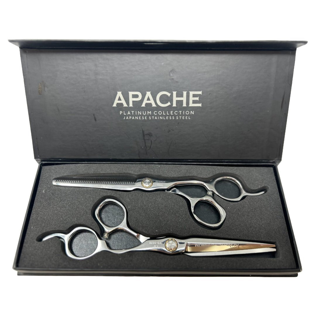 Apache Platinum Hair Scissors Set - Japanese Stainless Steel
