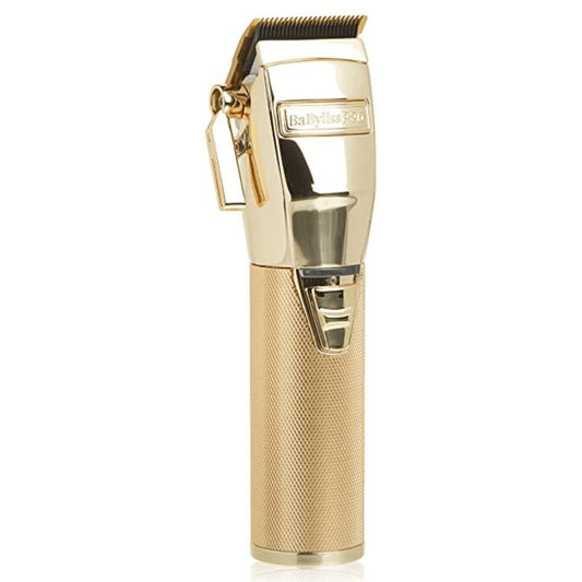 BaBylissPRO GOLDFX FX870G Clipper, FX787G Trimmer, FXFS2G Shaver, FXSSMG Massager barber bundle Set