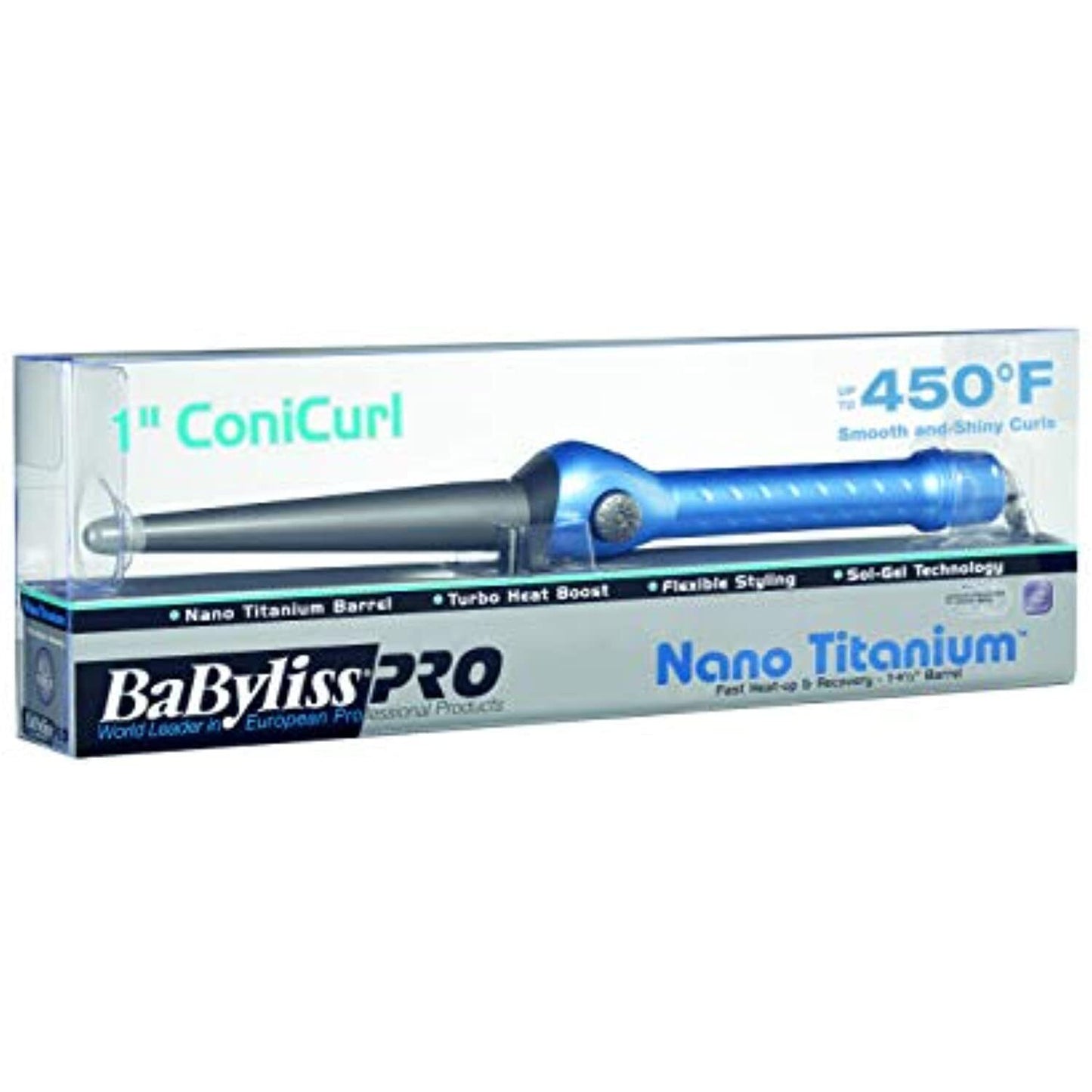 BaBylissPRO Nano Titanium Conicurl Iron 1" BABNT100TBN