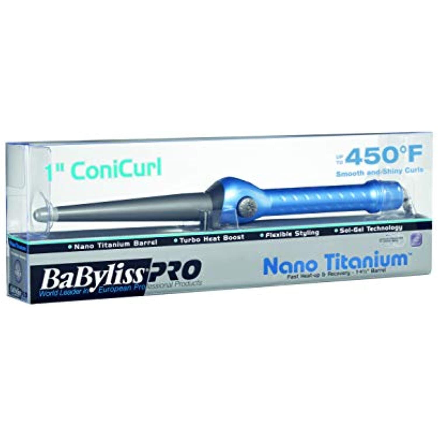 BaBylissPRO Nano Titanium Conicurl Iron 1" BABNT100TBN
