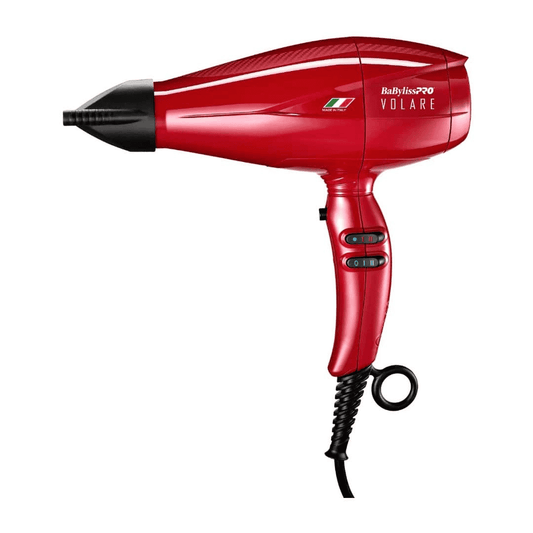 BaBylissPRO Nano Titanium Volare V1 Full-Size Dryer Ferrari-Designed Engine Red