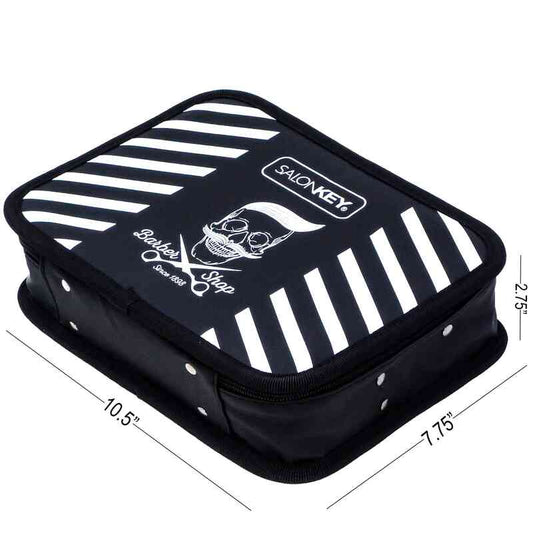 Barber Carrying Case Travel Size Barber Case Black & White