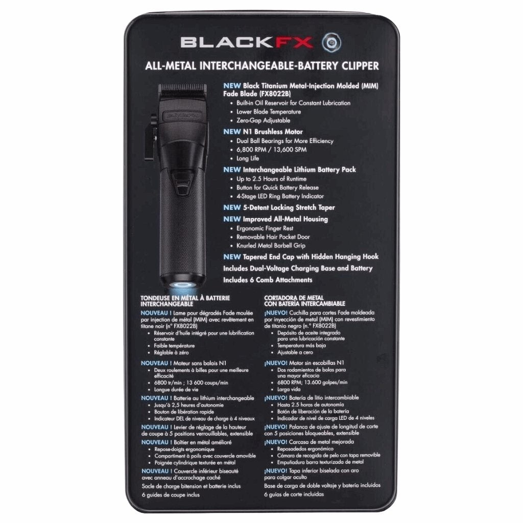 BaBylissPRO Fxone Black FX Clipper #FX899MB