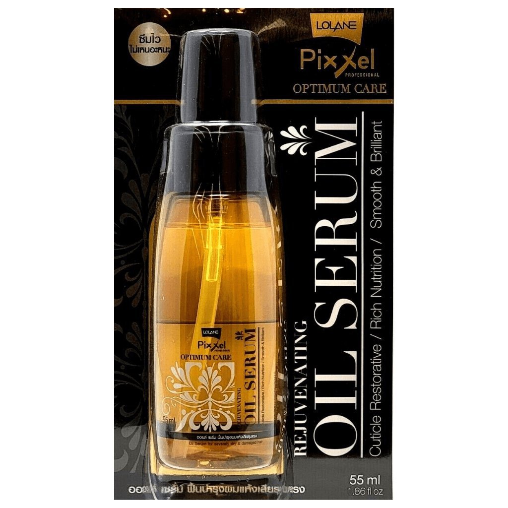 LOLANE Pixxel Optimum Care Rejuvenating Oil Hair Serum for Damaged Hair 1.86oz