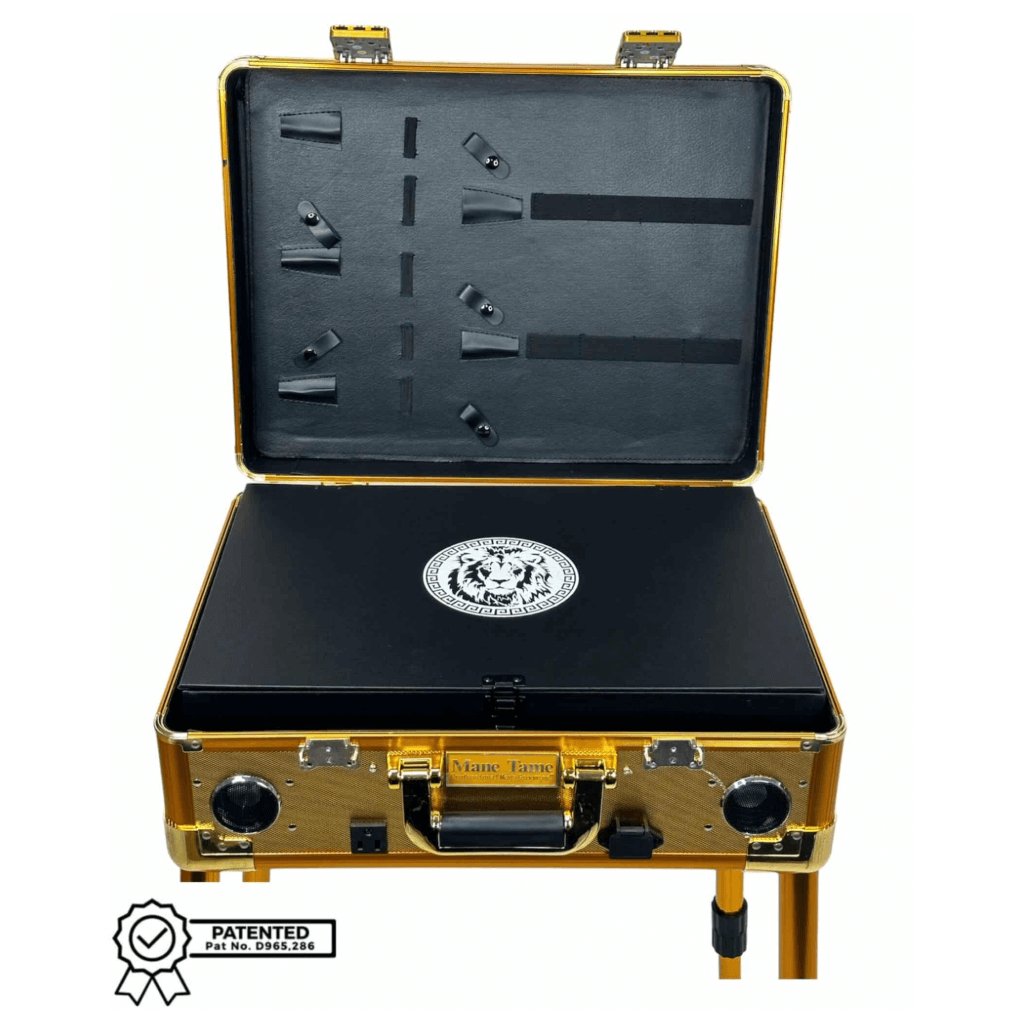 Mane Tame Mobile Master Barber Station – Gold
