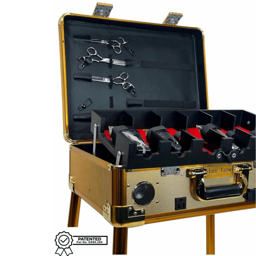 Mane Tame Mobile Master Barber Station – Gold