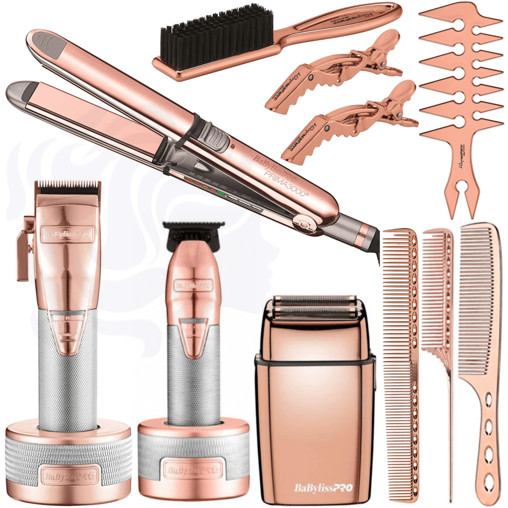 BaBylissPRO Rose Gold Luxury Set, ROSEFX Cord/Cordless #FX870RG Clippe –  Aysun Beauty Warehouse