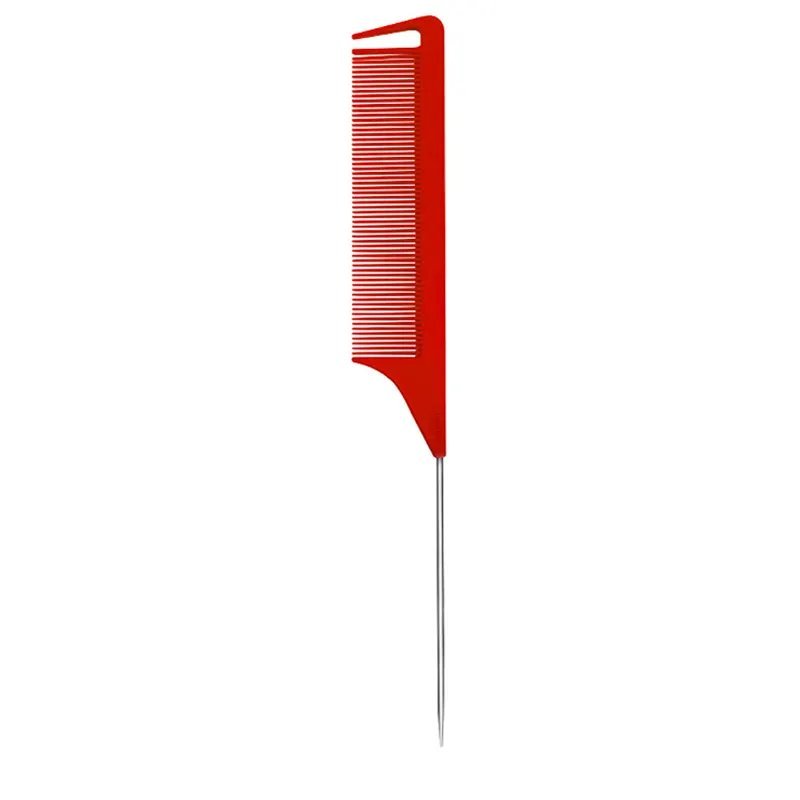 Premium Hair Style Rat Tail Anti - static Comb with Metal Pin