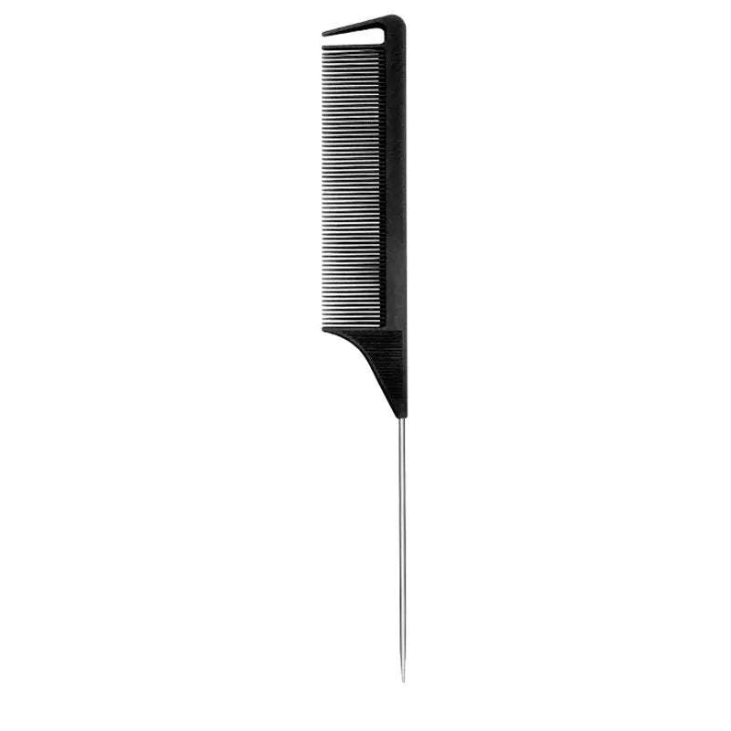 Premium Hair Style Rat Tail Anti - static Comb with Metal Pin