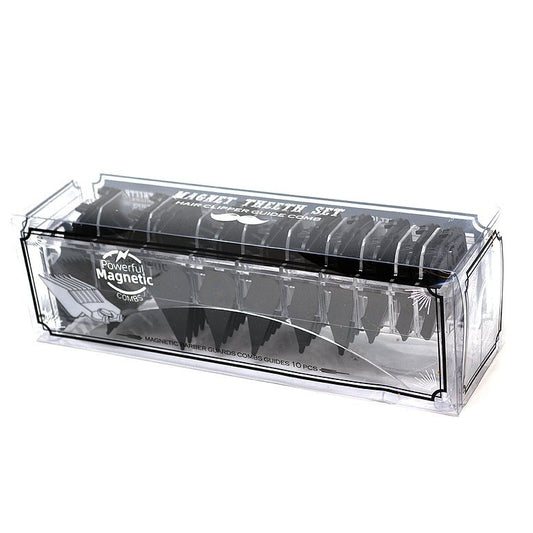 Magnetic comb set attachment with holder for professional Hair clippers