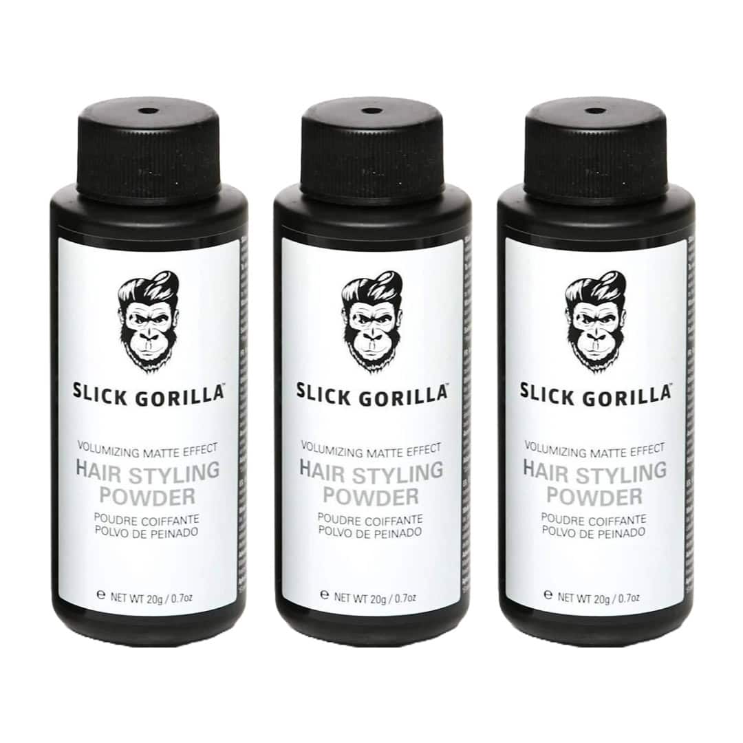 3 Pcs Slick Gorilla Hair Styling Powder 0.7oz / 20g