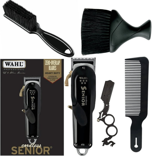 Wahl Professional 5 - Star Series Cordless Senior 8504 - 400 + 4 Free Gifts Bundle Set