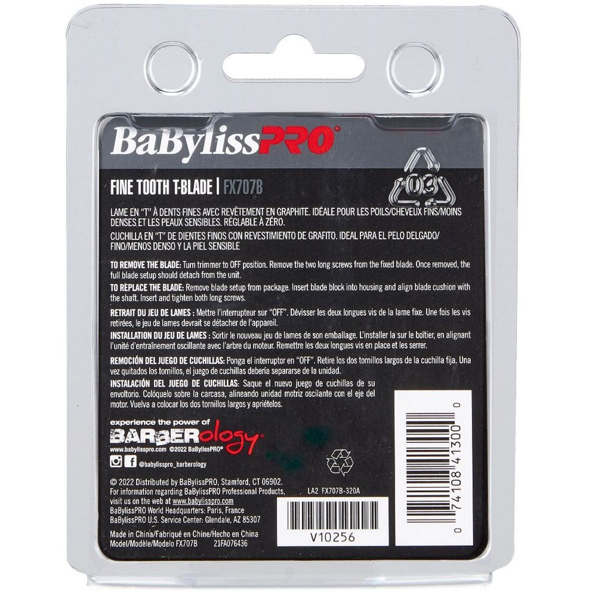 BaBylissPRO Replacement Graphite T - Blade FX707B