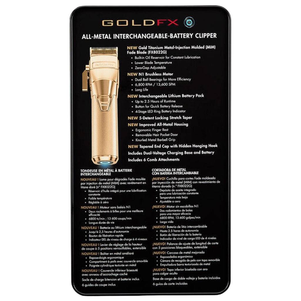 BaBylissPRO Fxone Gold FX Clipper #FX899G