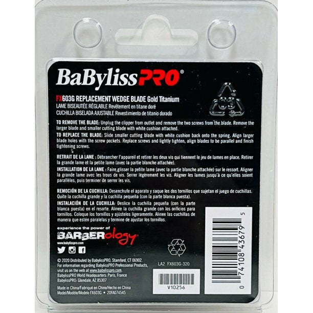 BaBylissPRO Gold Titanium Wedge Blade