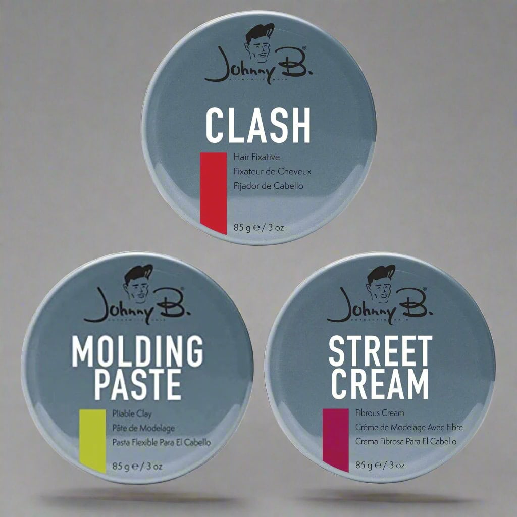 premium hair styling products, gel, pomade, hair cream