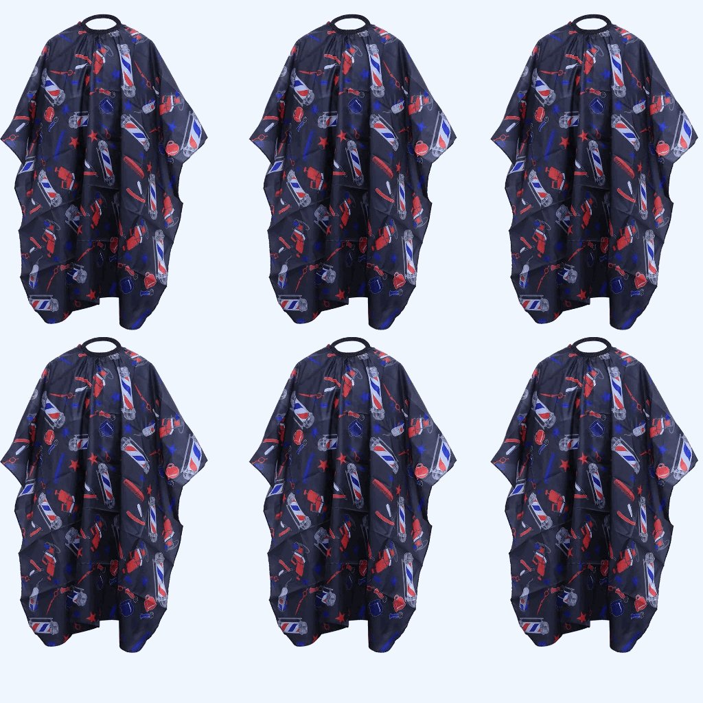 6 Pcs Professional Hair Cut Cape Large Salon Hairdressing Hairdresser Gown Barber