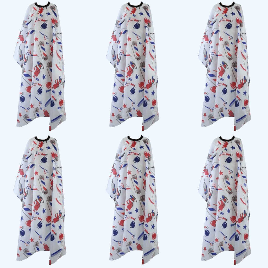 6 Pcs Professional Hair Cut Cape Large Salon Hairdressing Hairdresser Gown Barber