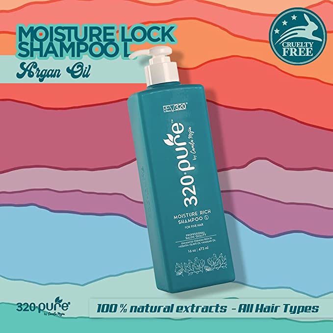 REV320 Moisture Rich Shampoo L - Series 16oz, Nourish and Protect your Hair