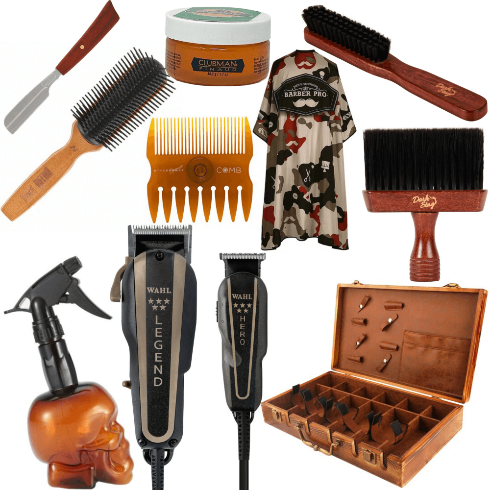 WAHL Wahl Professional Star Barber Combo with Legend Clipper and Hero T  Blade Trimmer for Professional Barbers and Stylists Model 8180 