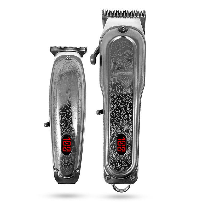 XPERSIS Pro All Metal Cordless Clipper & Trimmer Bundle kit