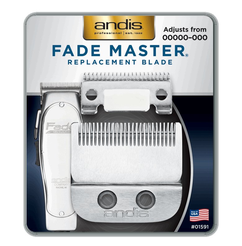 Andis Fade Master Adjustable Blade Clipper #01820 & Andis Fade Master Replacement Blade #01591