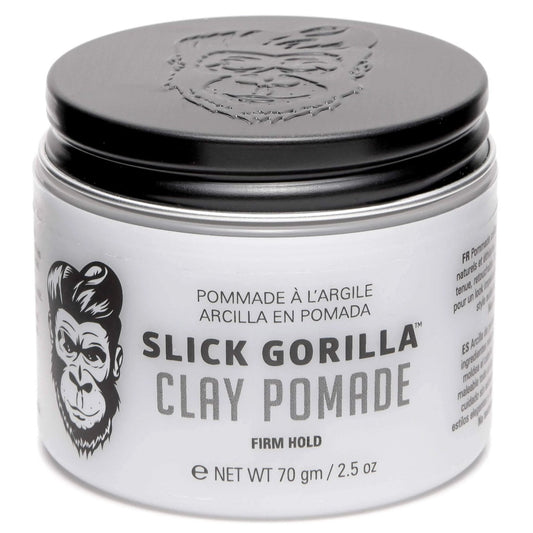 Slick Gorilla Clay Pomade ( Firm Hold ) OR LIGHTWORK ( Light to Medium Hold ) - 2.5 oz (70 gm)