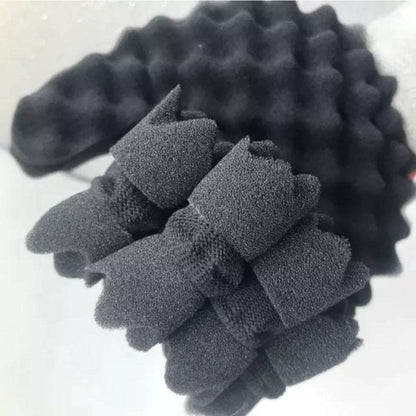 Double Side Sponge Glove Hair Twisting Curl Tool Brush - 1Pc