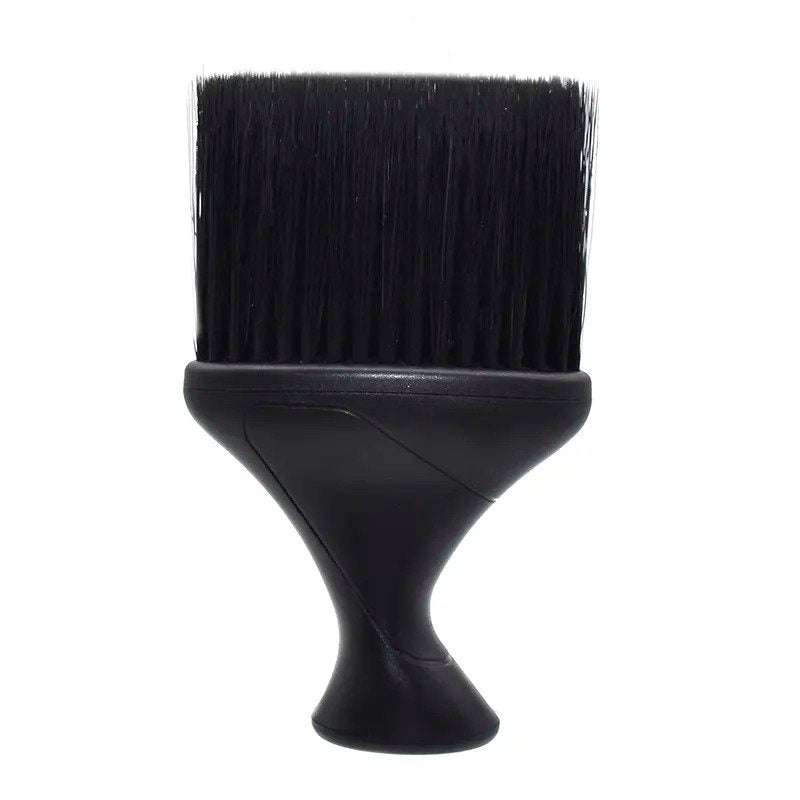 Neck Duster Plastic Handle Black Nylon Fiber Soft Brush