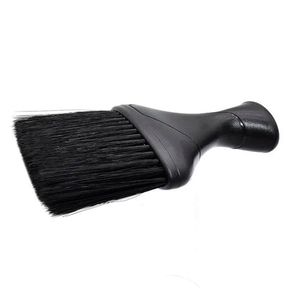 Neck Duster Plastic Handle Black Nylon Fiber Soft Brush