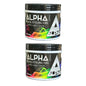 Alpha Hair Styling Gel GREY 16 oz - 2 Pcs Cover Grey Hair