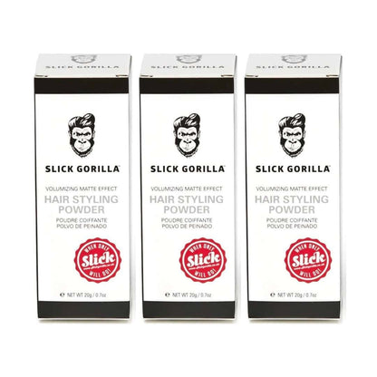 3 Pcs Slick Gorilla Hair Styling Powder 0.7oz / 20g