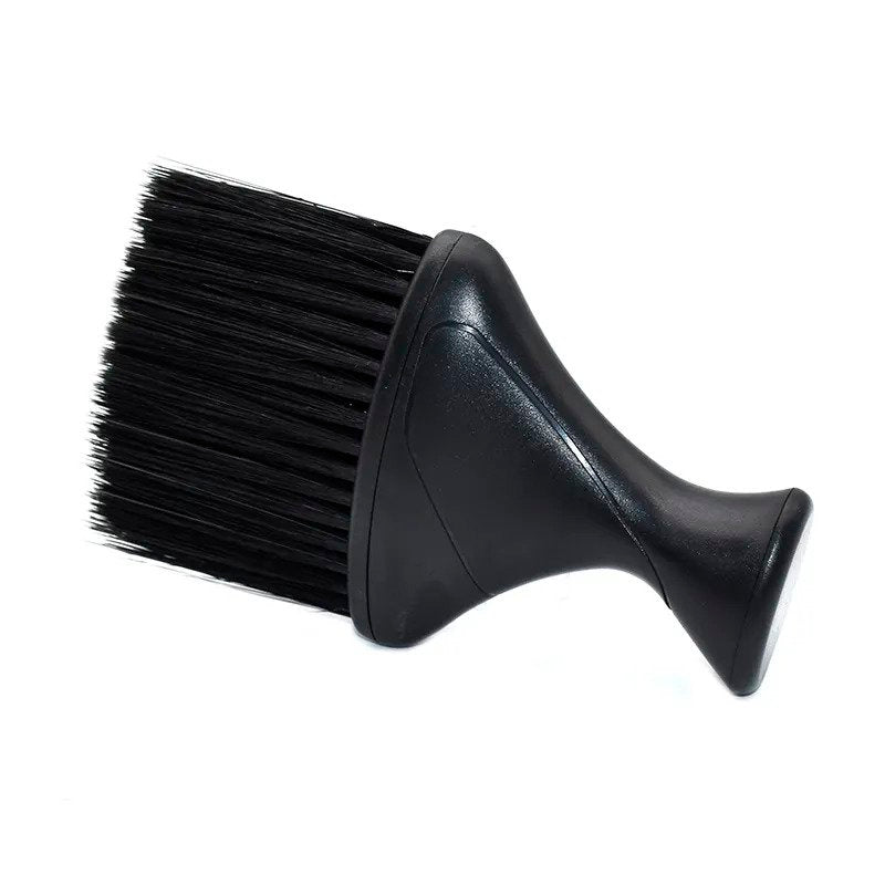 Neck Duster Plastic Handle Black Nylon Fiber Soft Brush