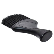 Neck Duster Plastic Handle Black Nylon Fiber Haircuting Soft Dust Brush