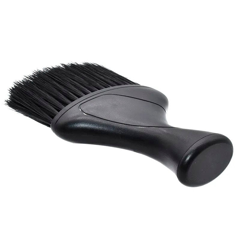 Neck Duster Plastic Handle Black Nylon Fiber Soft Brush