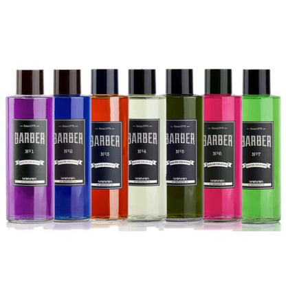 6 Bottle Marmara Barber Eau De Cologne Aftershave No 1 to 6