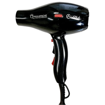 Allen J. 2600 Apache Nano Tech Premium Hair Blow Dryer Lightweight Salon 2100W