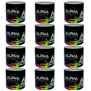 Alpha Hair Styling Gel 16oz (Black, White , Blue , Anti Gray Hair) - (12 Pcs)
