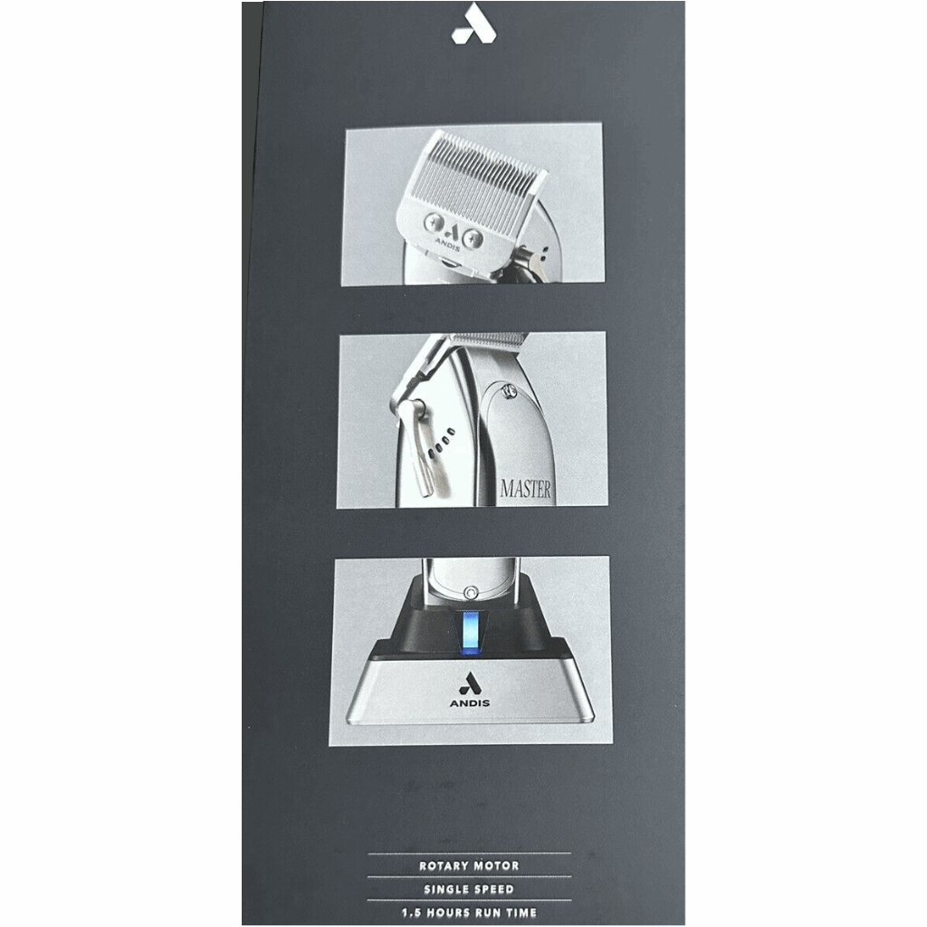 Andis Professional Master Cordless Clipper Lithium Ion Adjustable Blade #12660