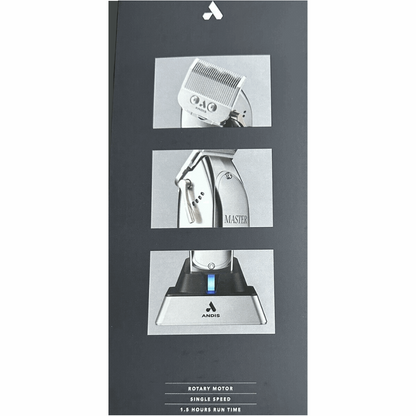 Andis Professional Master Cordless Clipper Lithium Ion Adjustable Blade #12660