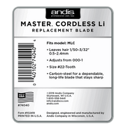 Andis Master Cordless Li Replacement Fade Blade #74040