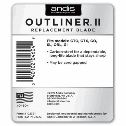 Andis Pro Outliner II Carbon-Steel Replacement Blade 04604