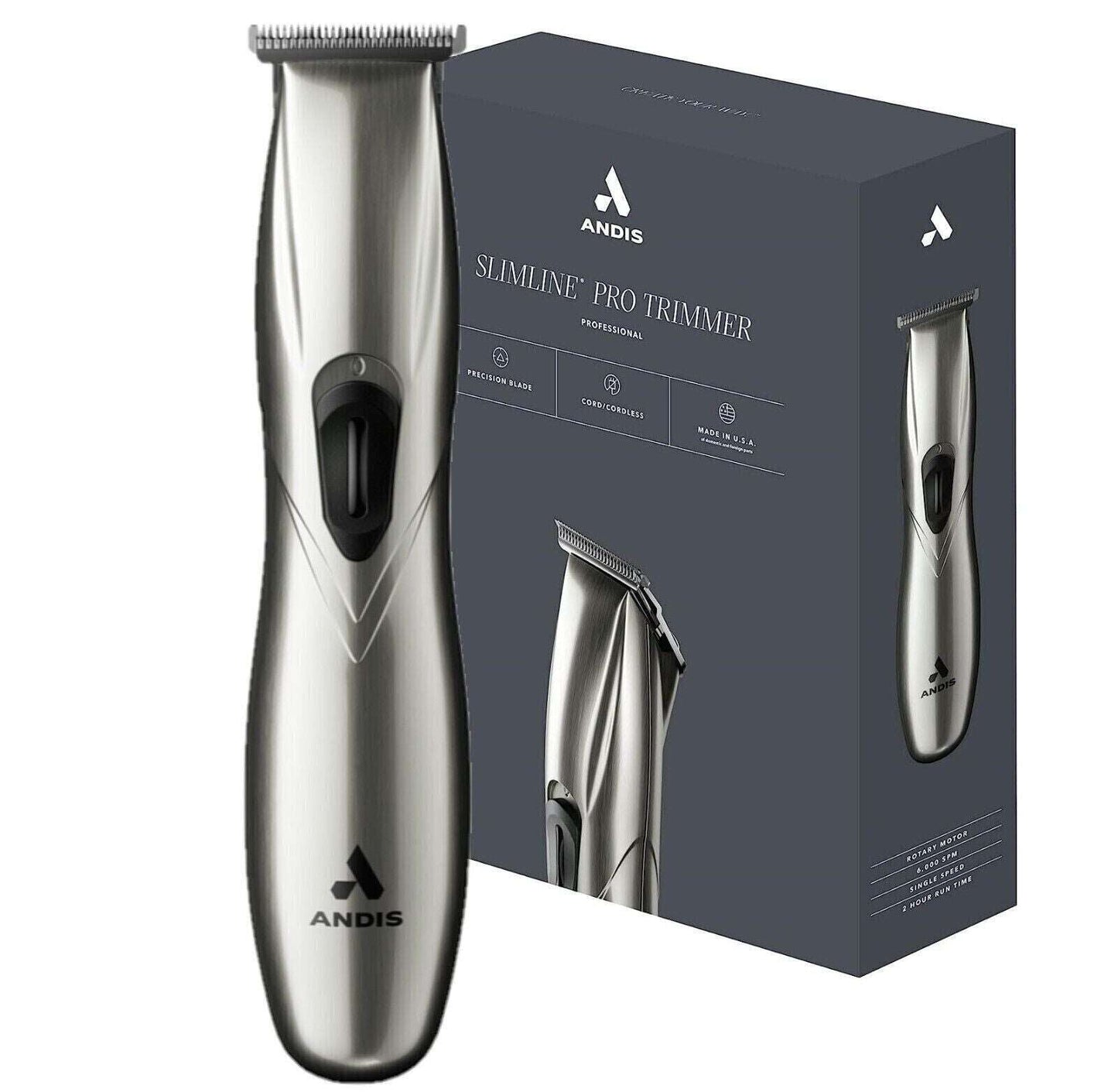 Andis Pro Slimline Pro Li Cordless Hair Trimmer Chrome 32810