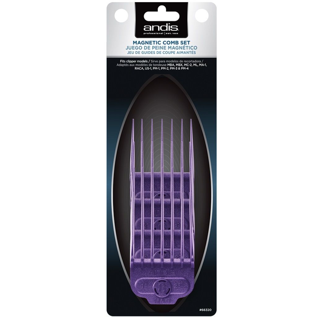 Andis Professional Single Magnetic 4 Pcs Comb Set #66320