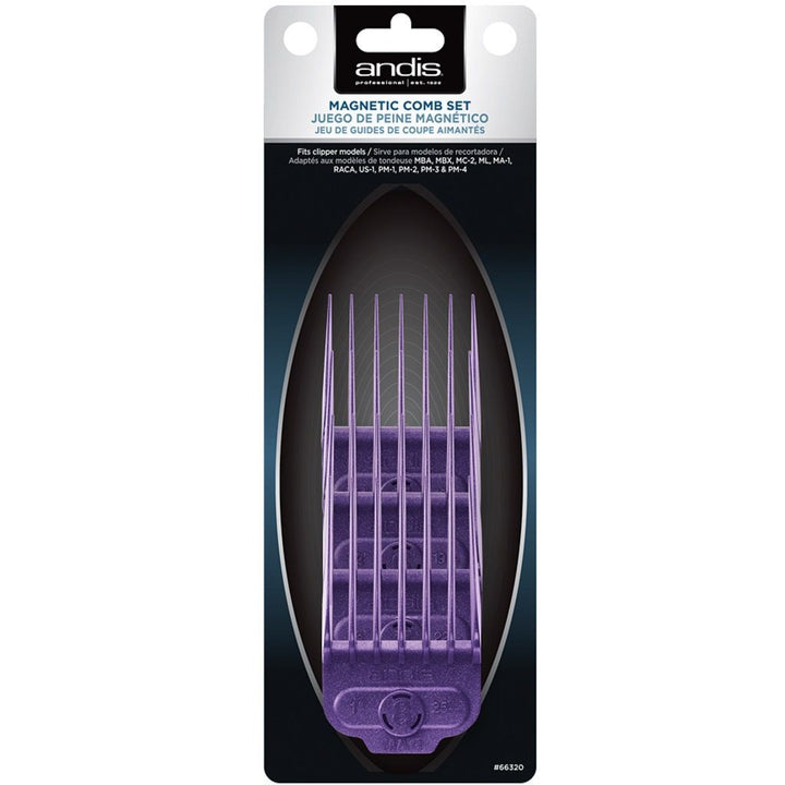 Andis Professional Single Magnetic 4 Pcs Comb Set #66320