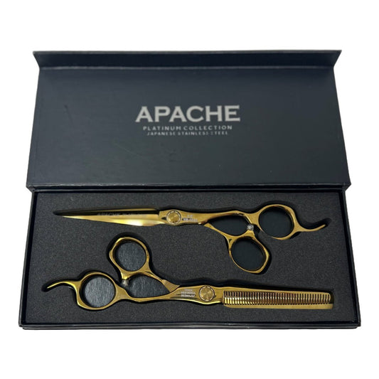 Apache Platinum Hair Scissors Set - Japanese Stainless Steel