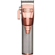 BaBylissPRO Rose Gold Luxury Set, ROSEFX Cord/Cordless #FX870RG Clipper & #FX787RG Skeleton Trimmer & Clipper Or Trimmer Charging Stand Base & Double Foil Shaver #FXFS2RG & Prima 1¼" 3000 & Barberology Trio Mix & Combs Combo Set