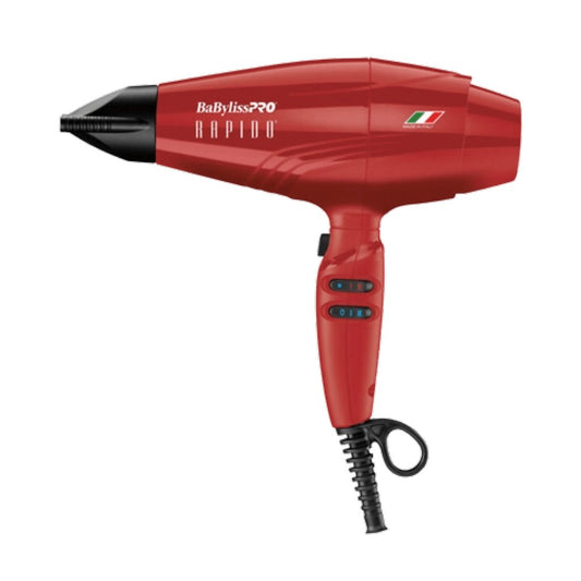 BaBylissPRO RAPIDO Blow Dryer 2000 Watts Red #BRRAP1